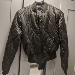 Adorable Olive Bomber Jacket